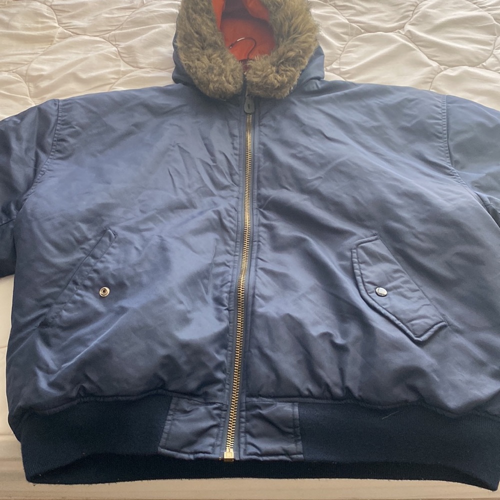 Winter Jacket With Furred Hood - Picture 3 of 5